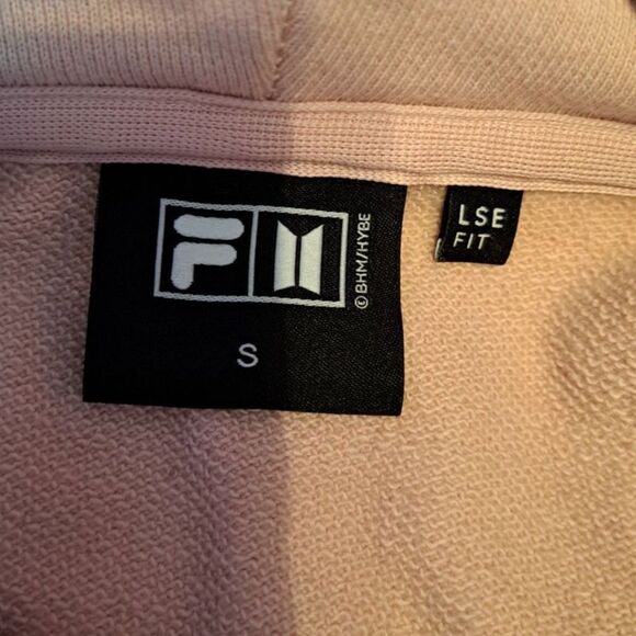 BTS x Fila Dynamite Pink Hoodie With Big Back Pattern Size Small - Picture 12 of 13